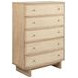 Kailani Beige Oak 5 Drawer Chest