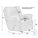 Elliott Chocolate Glider Recliner