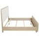 Ladera Light Elm King Upholstered Panel Bed