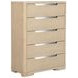 Ladera Light Elm 5 Drawer Chest