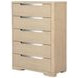 Ladera Light Elm 5 Drawer Chest