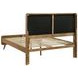 Robyn Light Ash and Beige California King Upholstered Platform Bed
