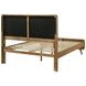 Robyn Light Ash and Beige California King Upholstered Platform Bed