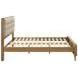 Robyn Light Ash and Beige California King Upholstered Platform Bed