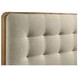 Robyn Light Ash and Beige California King Upholstered Platform Bed