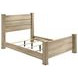 Oakglen Weathered Oak California King Panel Bed