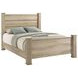 Oakglen Weathered Oak California King Panel Bed