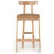 Tex Natural Leather Bar Stool