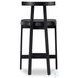 Tex Black Leather Counter Height Stool