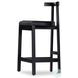 Tex Black Leather Counter Height Stool