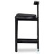Tex Black Leather Counter Height Stool
