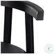 Tex Black Leather Bar Stool