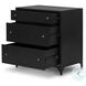 Belmont Black Large Storage 3 Drawer Nightstand