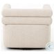 Evie Hampton Cream Performance Fabric Swivel Chair