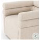 Evie Hampton Cream Performance Fabric Swivel Chair