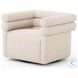 Evie Hampton Cream Performance Fabric Swivel Chair