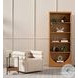 Evie Hampton Cream Performance Fabric Swivel Chair