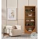 Evie Hampton Cream Performance Fabric Swivel Chair