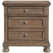 Bethel Wire Brushed Antique Brown Storage Platform Bedroom Set