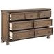 Bethel Wire Brushed Antique Brown Storage Platform Bedroom Set