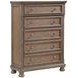 Bethel Wire Brushed Antique Brown Storage Platform Bedroom Set