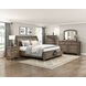 Bethel Wire Brushed Antique Brown Storage Platform Bedroom Set