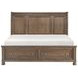 Bethel Wire Brushed Antique Brown Storage Platform Bedroom Set
