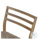 Glenmore Smoked Oak and Taupe Shearling Counter Height Stool