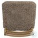 Glenmore Smoked Oak and Taupe Shearling Counter Height Stool