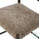 Glenmore Light Carbon and Taupe Shearling Counter Height Stool
