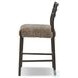 Glenmore Light Carbon and Taupe Shearling Counter Height Stool