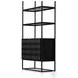 Kelby Gunmetal 2 Door Bookcase