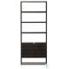 Kelby Gunmetal 2 Door Bookcase