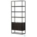 Kelby Gunmetal 2 Door Bookcase