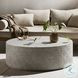 Otero Matte Stone Outdoor Round Coffee Table