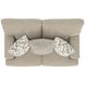 Brett Honey Loveseat with Cuddler Cushions