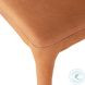 Monza Heritage Camel Leather Dining Chair Set of 2