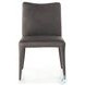 Monza Heritage Graphite Leather Dining Chair Set of 2