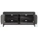 Signature Designs Dark Gray Bone Elation TV Stand