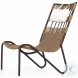 Tegan Bronze And Faux Dark Hyacinth Outdoor Chair