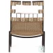 Tegan Bronze And Faux Dark Hyacinth Outdoor Chair