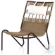 Tegan Bronze And Faux Dark Hyacinth Outdoor Chair
