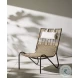 Tegan Bronze And Faux Dark Hyacinth Outdoor Chair