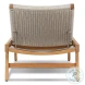 Delano Natural Teak Outdoor Chaise