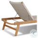 Delano Natural Teak Outdoor Chaise
