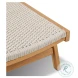 Delano Natural Teak Outdoor Chaise
