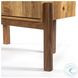 Reza Smoked Honey 2 Door Bar Cabinet