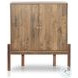 Reza Smoked Honey 2 Door Bar Cabinet