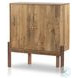 Reza Smoked Honey 2 Door Bar Cabinet