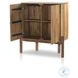 Reza Smoked Honey 2 Door Bar Cabinet